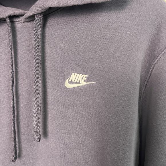 Nike Hoodie Unisex Med Purple Sweatshirt Pullover Sweater Club Fleece Sportswear - Picture 3 of 6